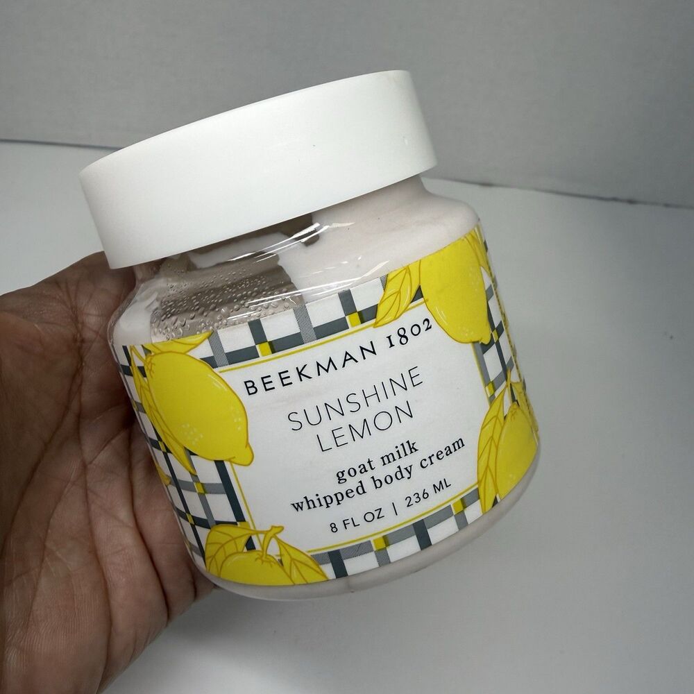 Beekman 1802 Sunshine Lemon Goat Milk Whipped Body Cream 8 Fl Oz New
